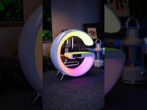 G-Shape LED Wireless Charging Speaker Lamp