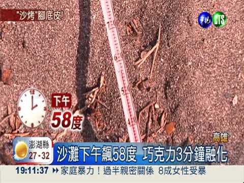 夏日別赤腳踩沙 小心燙到脫皮!