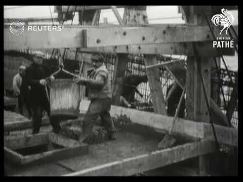 FRANCE: The new all steel Bridge at Conflans (1929)