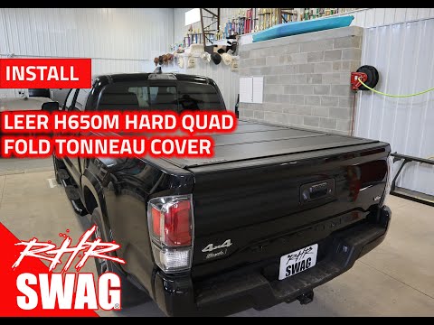 Leer HF650M Hard Quad Folding Truck Cover on Toyota Tacoma - RHRSwag