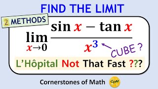 Do We Really Need a CUBE in the Denominator? | LIMITS