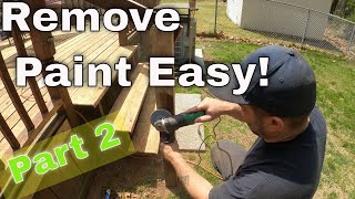 Diamabrush wood deck paint removal how to remove paint from wood fast and easy part 2