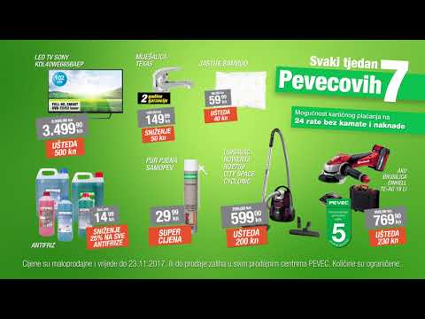 „Svaki tjedan Pevecovih 7“, ponuda vrijedi od 17.11. do 23.11.2017.
