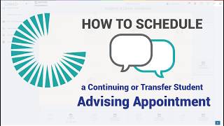 How to Schedule an Advising Appointment