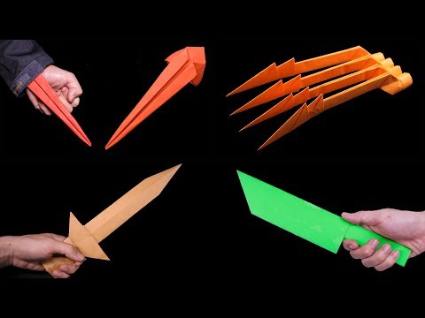 04 Easy Origami Claws - Como fazer garras de papel