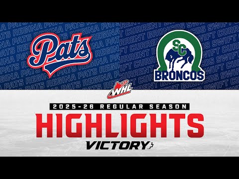 Regina Pats at Swift Current Broncos 10/04 | WHL Highlights 2025-26