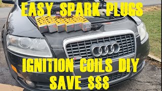 EASY WAY - DIY Spark plugs & ignition coils for Audi V6 3.2L / V6 3.0T supercharged