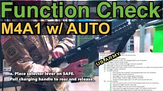 How to Function Check M4 w/ AUTO | Only Video! Step-by-Step Instruction & Tutorial Provided