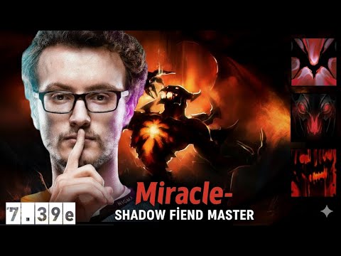 MIRACLE- SHADOW FIEND MAGICAL BUILD GODLIKE GAMEPLAY! [Dota 2 7.39e]