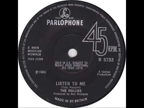 UK New Entry 1968 (208) The Hollies - Listen To Me