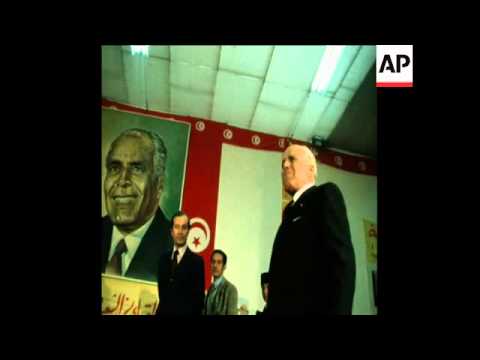 SYND 03-03-74 PRESIDENTE BOURGUIBA PARTICIPA NAS COMEMORAÇÕES DO 40º ANIVERSÁRIO DE SUA FESTA