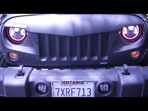 Xprite 7" 90W CREE LED Headlights with RGB Halo Installation