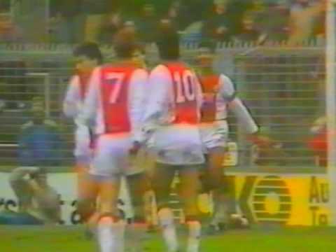 Ajax - Sparta (08-12-1985) 9-0 (5 goals in beeld)