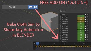 Cloth Sim Bake to Shape Keys video thumbnail