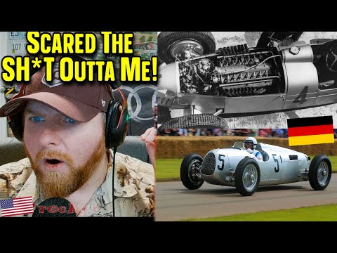 NASCAR Fan Mind Blown by the Auto Union Type C Race Car (V16)