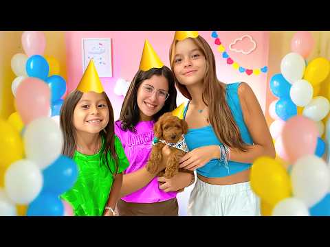 MARIA CLARA Ganhou Um CACHORRINHO No Seu Aniversário Ft. @Familiamariaclaraejp