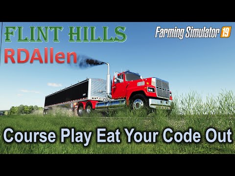 Courseplay Eat Your Code Out! | E18 Flint Hills | Farming Simulator 19