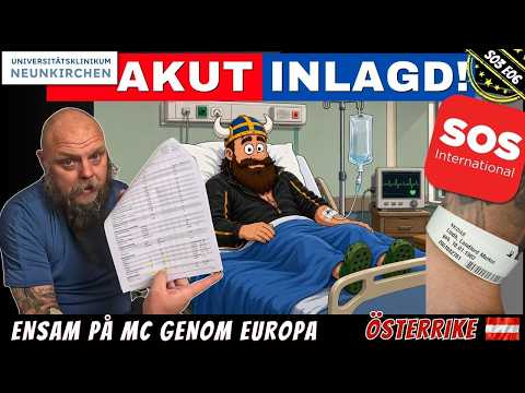 Dag 6 - Inlagd på sjukhus utomlands | Ensam på MC genom Europa | – Säsong 3 (eng sub)