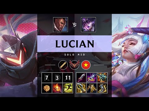 Lucian Mid vs Syndra - VN Grandmaster Patch 25.18