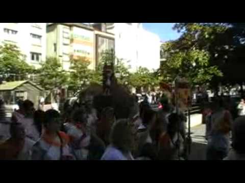 fiestas del barrio covadonga desfile de peñas  participantes