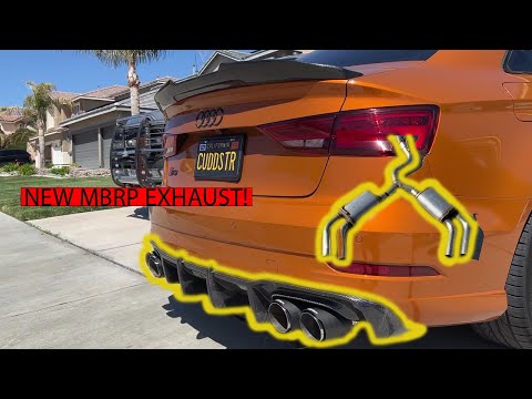 AUDI S3 GETS AN MBRP CATBACK EXHAUST!! THE PERFECT SOUND?? AUDI S3/A3 EXHAUST INSTALL!!