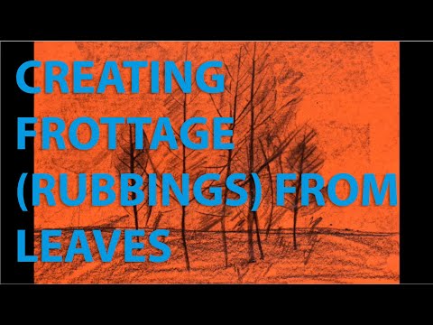 Creating Frottage (rubbings) from organic items