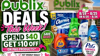 PUBLIX DEALS 8/19–8/25! HUGE P&G SAVINGS + $10 OFF $40! 🤑 | Coupon With Nesh