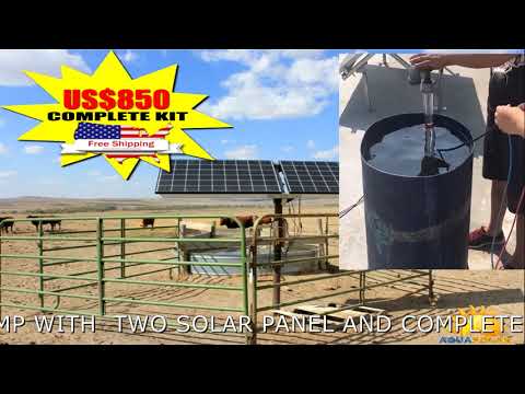 24V Helical Rotor Submersible Solar Pumps/2 Thin Film Modules