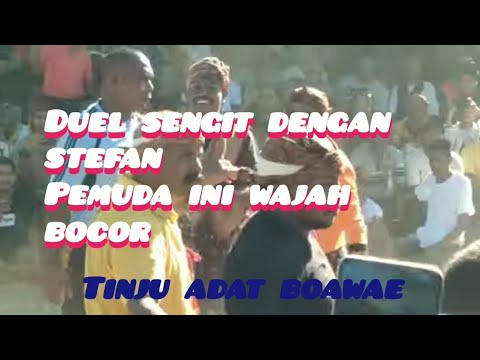 PERTARUNGAN SENGIT, STEFAN vs SUKO Lebilaja//KELEWAE.//tinju adat boawae