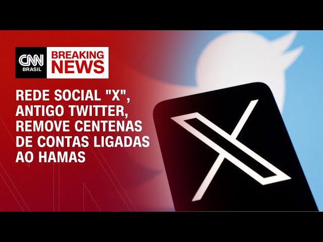 Rede social "X", antigo Twitter, remove centenas de contas ligadas ao Hamas | LIVE CNN