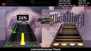 Miss May I - End of Me Clone Hero Guitar and Drum Chart