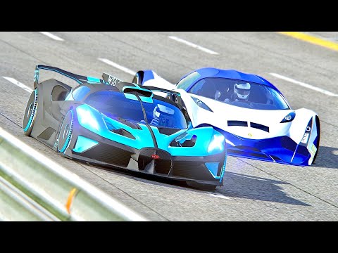 Bugatti Bolide vs Devel Sixteen at Nardo Speed Ring