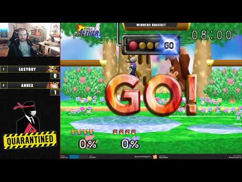 QR3 East - EasyBoy (Fox, Falcon) Vs. Annex (Donkey Kong, Link) SSB64 Super Smash Bros