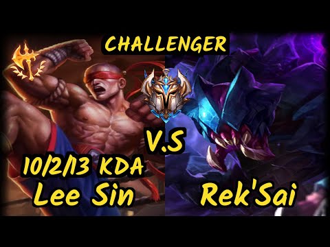 LDLC Djoko (LEE SIN) vs REK'SAI - 10/2/13 KDA JUNGLE CHALLENGER GAMEPLAY - EUW v9.7