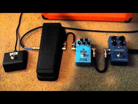 Trying out new my MXR M234 Chorus Pedal and Crybaby with my Naked Feet