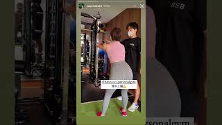 モデル インフルエンサー 尾台彩香 ジム トレーニング動画 #shorts