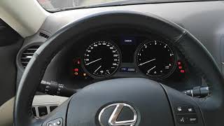 Lexus Is250 - How to disable seat belt warning