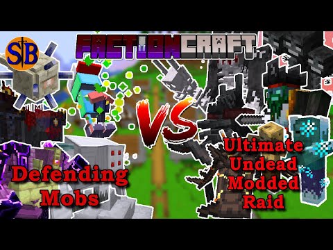 Guardian Mobs vs Ultimate Undead Modded Raid | Minecraft Mob Battle