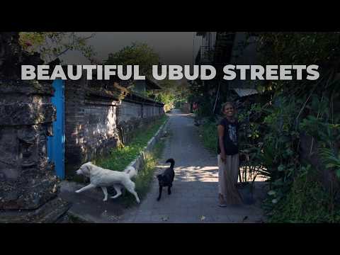 Peaceful Walk in UBUD Bali 4K | Exploring Near Luxury Resorts Amandari & Mandapa
