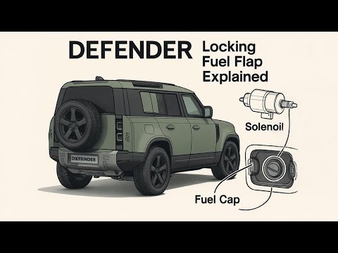 New Land Rover Defender L663 Locking Fuel Filler Flap - How it works / Repair / Upgrade etc