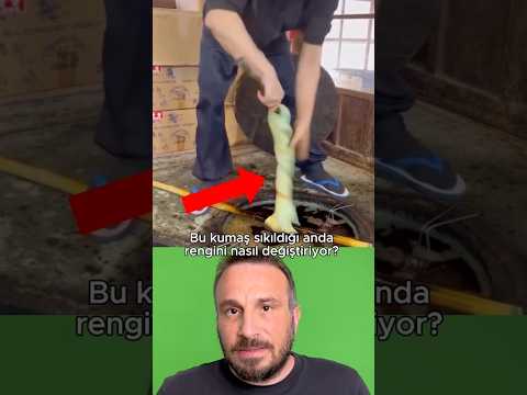 Kumaş kendi kendine renk değiştirdi!