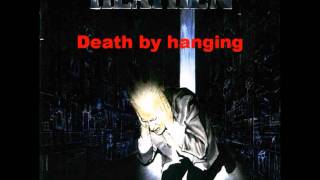 Heathen - Death By Hanging (Lyrics)