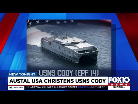 Austal USA christens new naval medical ship
