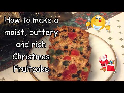 Moist, Buttery and Rich Christmas Fruitcake