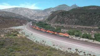 preview picture of video 'Trains in Cajon Pass on 8-12-11 Part 6 HD'