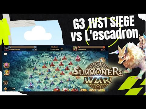 Summoners War G3 1v1 Tournament Siege vs L'escadron
