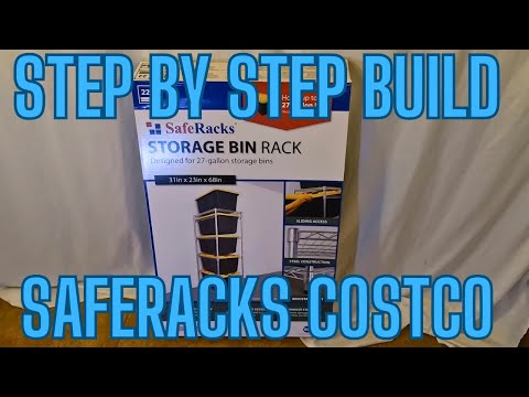 NEW! Detailed Step by Step build of the SafeRacks Storage Bin Rack from Costco