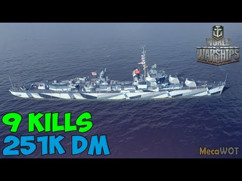 World of WarShips | Gearing  | 9 KILLS | 251K Damage - Replay Gameplay 4K 60 fps