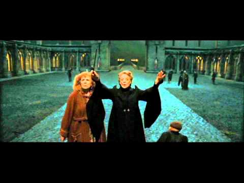 Harry Potter and the Deathly Hallows part 2 - ''Boom'' and Piertotum Locomotor scene (HD)