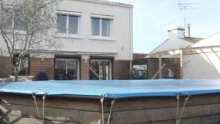 preview picture of video 'Challans Maison Jardin Piscine hors sol - Terrain Lumineux R'